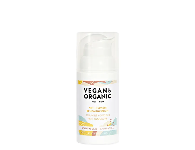 VEGAN&ORGANIC
ANTI-REDNESS RENEWING SERUM SENSITIVE SKIN
SIERO RIGENERANTE ANTIROSSORI PELLE SENSIBILE SIERO