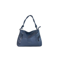 BORSA A SPALLA CON TRACOLLA IN ECOPELLE BLU ANTONIO BASILE