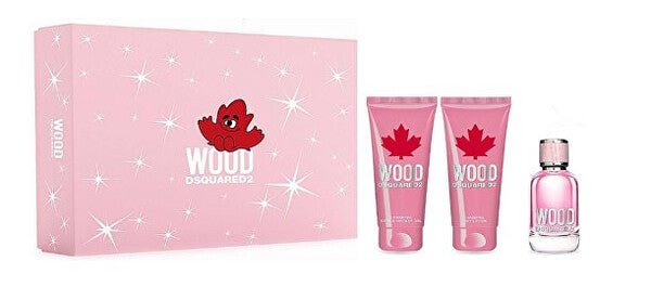 DSQUARED2 Wood For Her - EDT 50 ml + gel doccia 100 ml + lozione corpo 100 ml