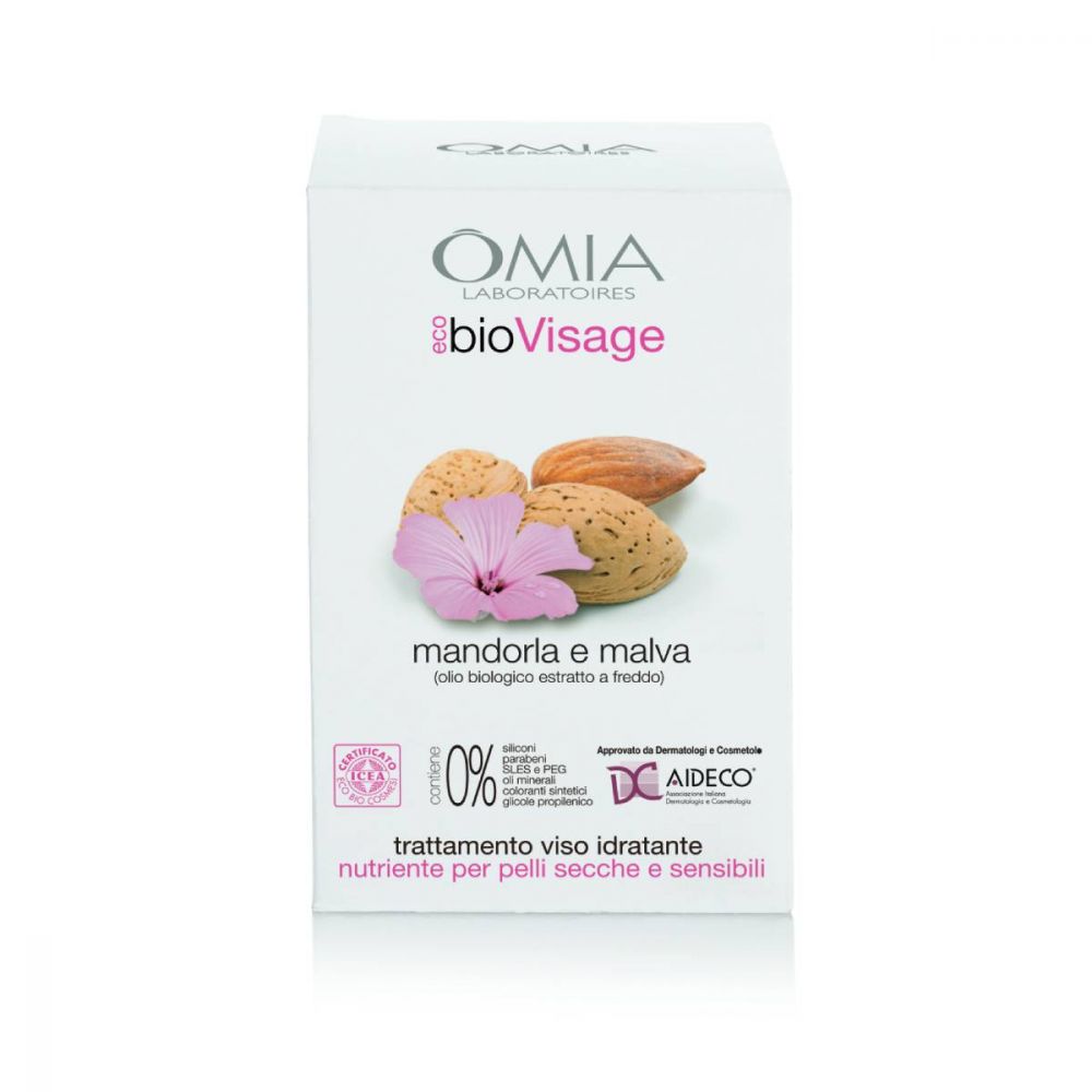 Omia- Set Salviette struccanti e crema viso + pochette